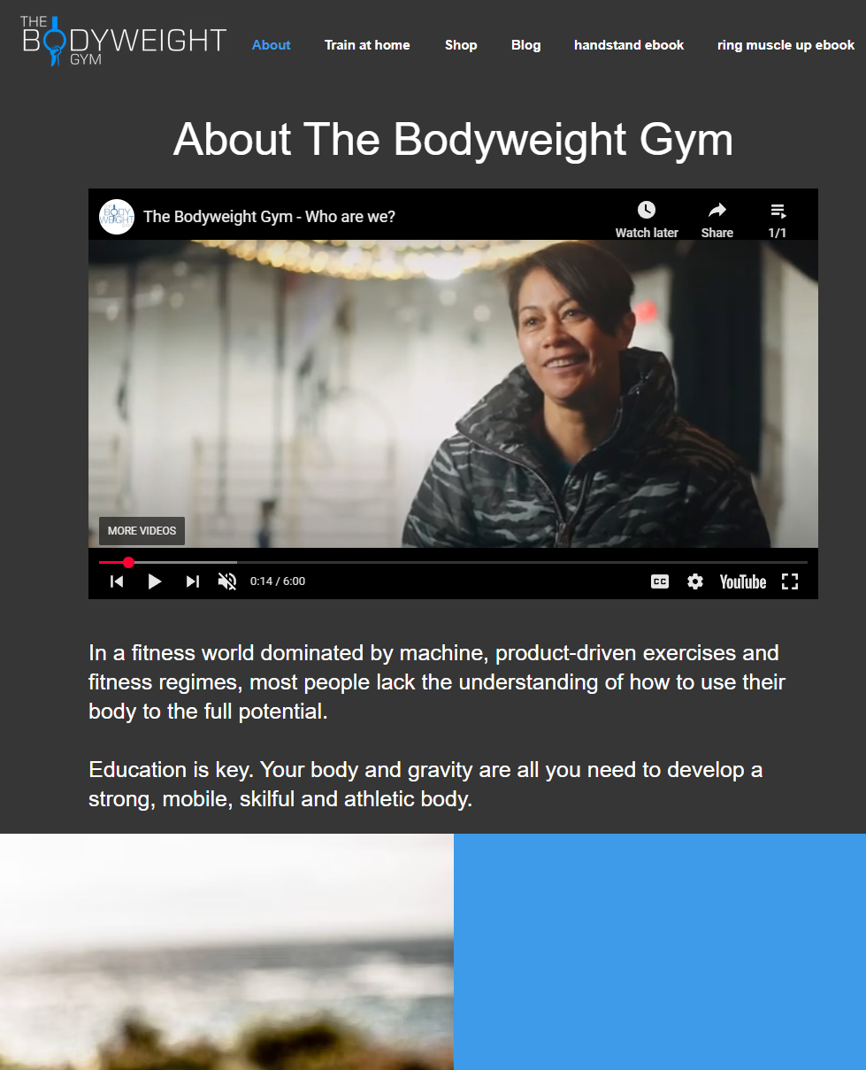 The BodyweightGym Website
